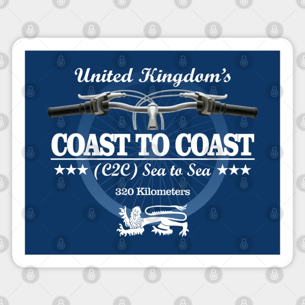 Coast to Coast Cycle Route - C2C (H2) Sticker by grayrider